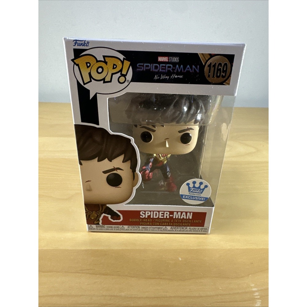 Funko Pop 1169 Spider-Man Peter Parker Unmasked Marvel Funko Shop Exclusive